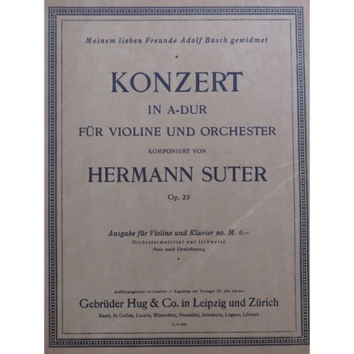 Suter hermann konzert concerto - hermann,