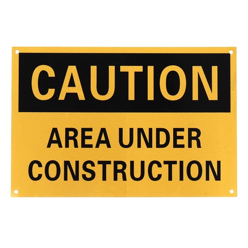 Panneau zone prudence travaux - zone,