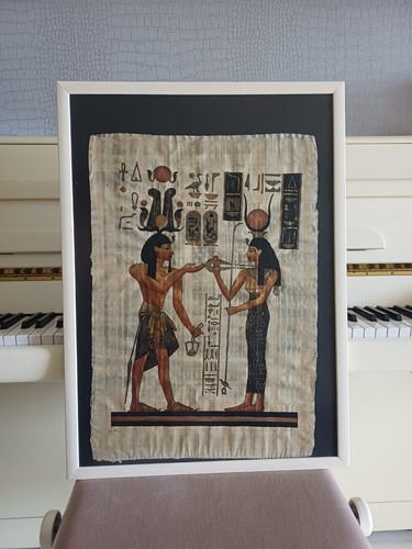 Tableau egyptien cadre laqué - egyptien,