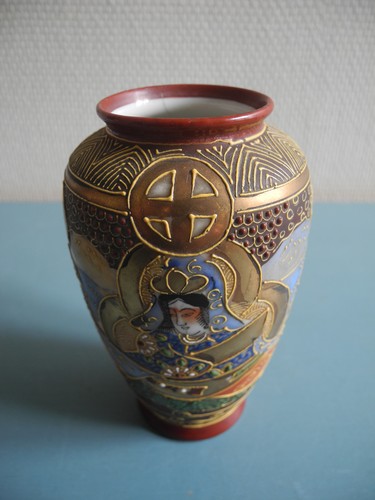 Ancien vase porcelaine satsuma - ancien,
