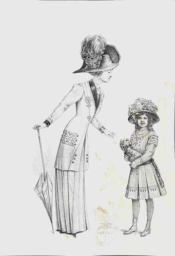 Femme fillette avec - femme,