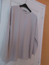 TEE SHIRT FEMME "NAF NAF" - BEIGE - TAILLE 46