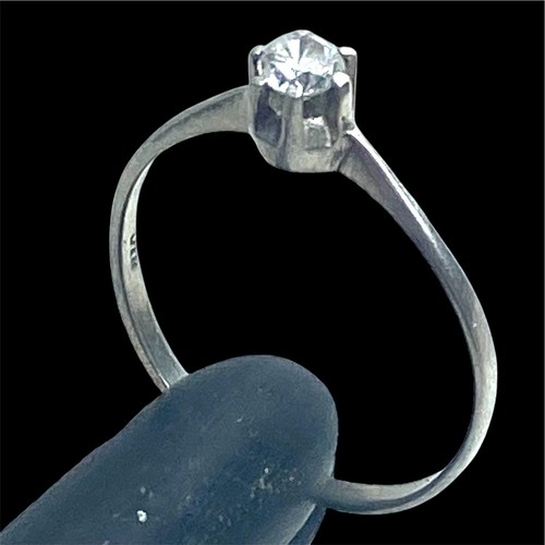 Superbe bague argent solitaire - argent,