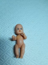 ANCIEN MINI BAIGNEUR MAISON DE POUPEE  HT 7 CM BRAS JAMBES TETE ARTICULES 