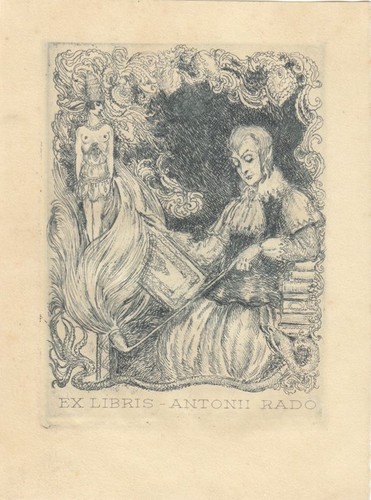 Exlibris étiquette livre - exlibris, de