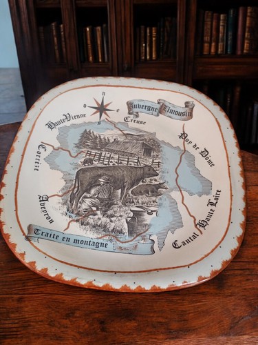 Ancienne assiette auvergne - assiette,