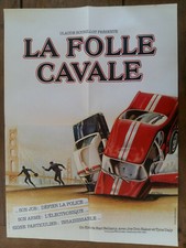 Affiche LA FOLLE CAVALE Earl BELLAMY Joe DON BAKER V.TEALDI  voiture 60x80cm 