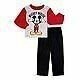 Mickey Mouse Boys 2-Piece Flannel PJ Set, Size 18M