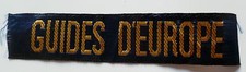 Insigne tissu SCOUT SCOUTS GUIDES D'EUROPE écusson Scoutisme ORIGINAL patch 