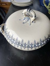 Petite soupière, légumier en faïence de Sarreguemines, modèle ALGER