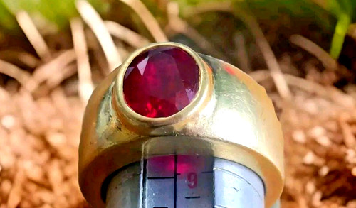 Bague chevalière homme - or, 18k