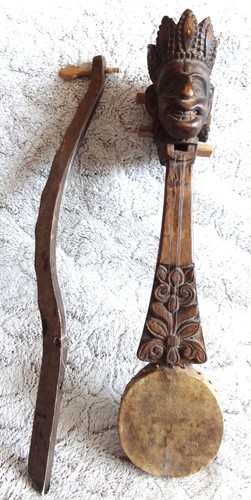 Ancien luth violon bois - en,