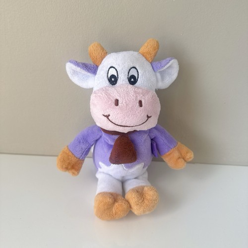 Peluche peluche vache blanche