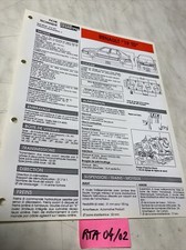 Fiche technique automobile Renault 19 R19 TD édition 1990 RTA R19TD turbo diesel