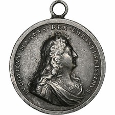 France, Médaille, Louis XIV, Le Roi se Condamnant lui-même, 1682, Bronze