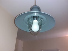 Luminaire Suspension tôle métal gris foncé Style INDUSTRIEL lampe de Pêcheur