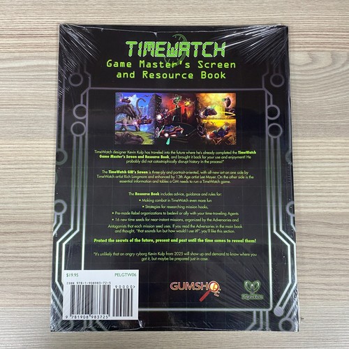 Timewatch jeu master écran - jeu, master's