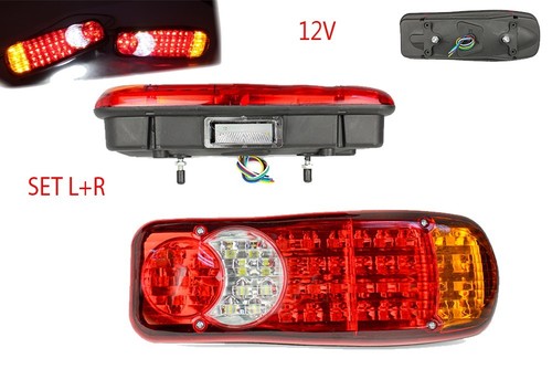 Feux arrière led 12v 5 - 2x,