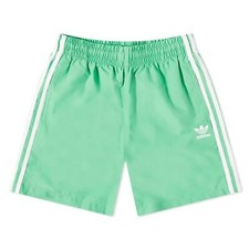 Adidas Homme Shorts de Bain 3 Rayures Board Shorts Homme Maillot Original Vert