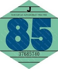 vignette fiscale 1985 pour