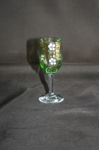 Verre liqueur émaillé - verre,