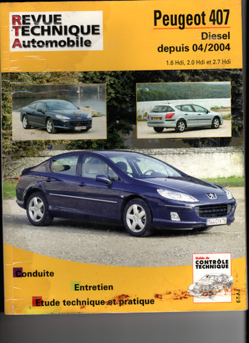 Revue technique 407 diesel - revue,