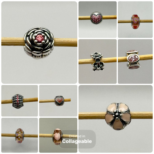 Pandora pink charm - pandora, charm,