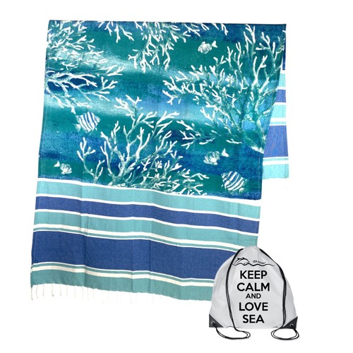 Serviette plage fouta - serviette,