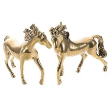  2 Pcs Sculpture Cheval Ornements De Chevaux Déco Feng Shui Cadeau
