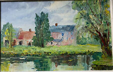 Ancienne Peinture Moulin de
