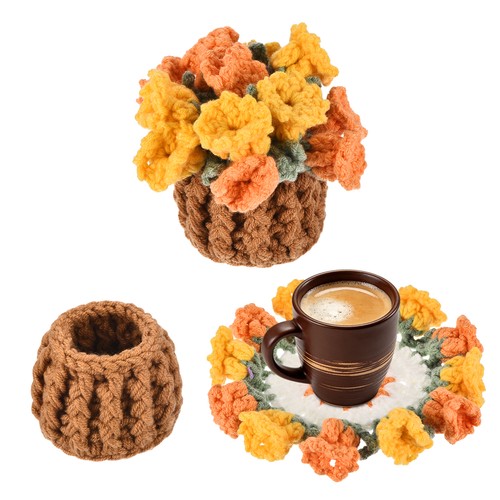 Dessous verre crochet - dessous-de-verre,