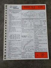 FICHE TECHNIQUE AUTOMOBILE