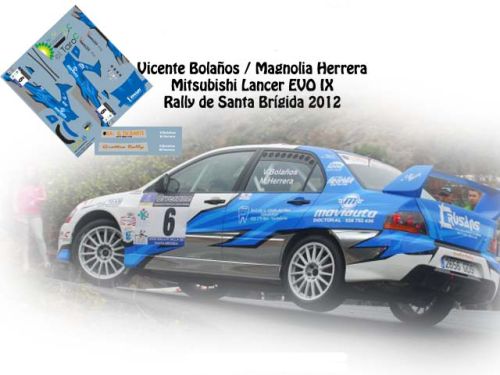 Decals mitsubishi lancer - 1/43,