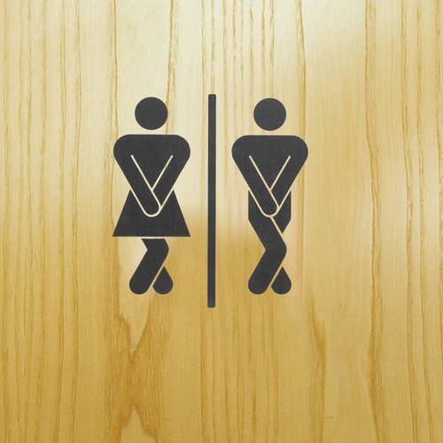Sticker salle bain porte - de,