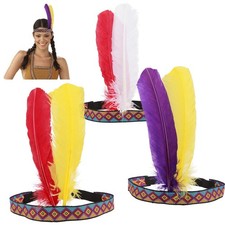 3 Pièces Indien Bandeau Plume