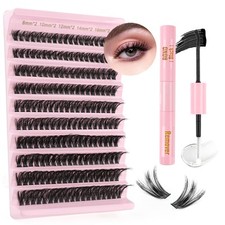 Faux Cils Individuel avec Lash Bond and Remover Kit Extension Cils 60D Faux C...