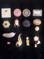 Bijoux Lot De Broches Anciennes. Collection Création Mode Vintage ?