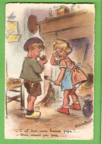 Germaine bouret carte postale - bouret,