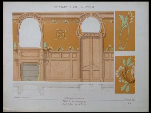 Salle manger art nouveau - art,