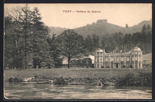 Cpa tilff chateau - cpa, tilff,