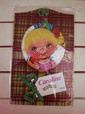 Poupée a découper Caroline "  Vive le mercredi marque Unide 1970 Jouet ancien 