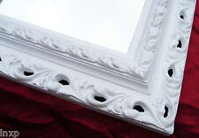 Miroir Murale 43x36 Miroir BAROQUE Rectangulaire BLANC REPRO Cadre Arabesco 3