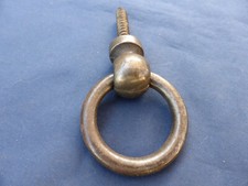 Anneau ancien Métal fonte fer tiroir meuble métier plot billot Diamètre 5,9 cm