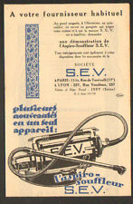 ISSY-les-MOULINEAUX (92) ASPIRATEUR / ASPIRO-SOUFFLEUR "S.E.V." Publicité 1950
