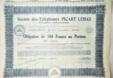 A2  -   STE DES TELEPHONES PICART LEBAS  O