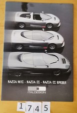 ITAL DESIGN NAZCA M12, C2, C2 SPIDER BMW GIUGIARO Prospectus 10 pages 1998