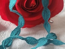 Dentelle galon vintage bleu - galon,