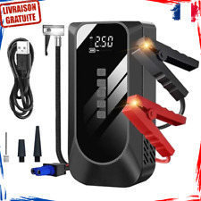 Démarreur de Voiture 4 en 1 Booster de Batterie 2000A Gonfleur de Pneus 150PSI