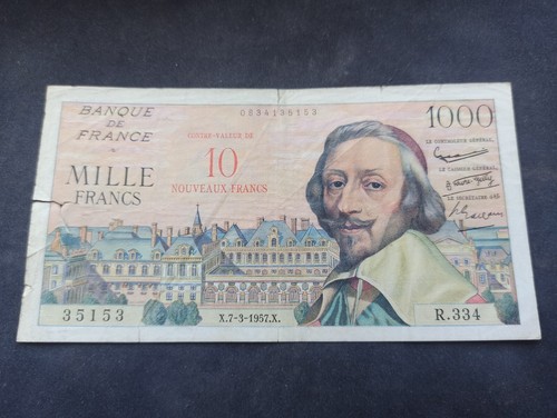 1000 francs richelieu - 1000,