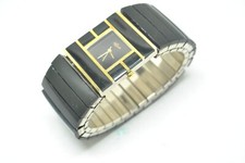 Montre NEUVE large en onyx